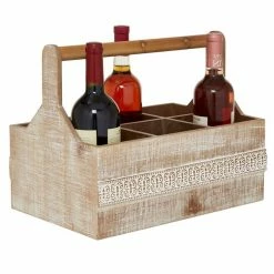 Cheap 💯 Grayson Lane Boho Style Tray - Brown Wood - 12-in X 15-in x 10-in ⌛
