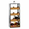 Wholesale ✨ Grayson Lane 8-Bottle Black Wood Industrial Wine Holder Rack ❤️