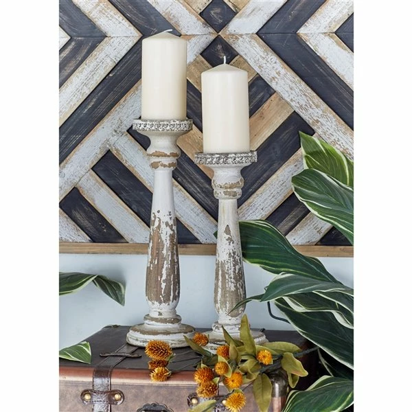 Deals 🎁 Grayson Lane 2-Candle Wood Pillar Holder - 13-in, 15-in ✔️ 3 Deals 🎁 Grayson Lane 2-Candle Wood Pillar Holder - 13-in, 15-in ✔️ - Image 3