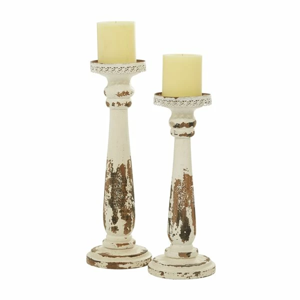 Deals 🎁 Grayson Lane 2-Candle Wood Pillar Holder - 13-in, 15-in ✔️ 1 Deals 🎁 Grayson Lane 2-Candle Wood Pillar Holder - 13-in, 15-in ✔️