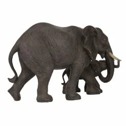 Buy ✨ Grayson Lane Eclectic Elephant Sculpture - Dark Brown Resin - 9-in X 14-in 🎁 -GRAYSON LANE Sales 2022 330858599 AlternateImage5 l