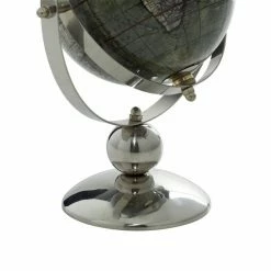 Hot Sale 💯 Grayson Lane Traditional Globe - Silver Stainless Steel - 10-in x 8-in 😍 -GRAYSON LANE Sales 2022 330858602 AlternateImage3 l