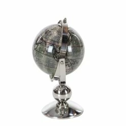 Hot Sale 💯 Grayson Lane Traditional Globe - Silver Stainless Steel - 10-in x 8-in 😍 -GRAYSON LANE Sales 2022 330858602 AlternateImage4 l