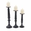 New 🧨 Grayson Lane 3-Candle Metal Pillar Holder - 12-in, 15-in, 18-in 🛒