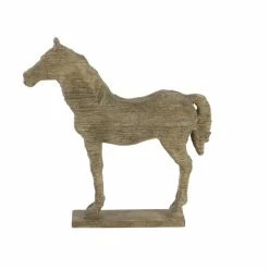 Coupon ✔️ Grayson Lane Horse Vintage Sculpture - Beige Poly Stone - 19-in X 12-in 👍 -GRAYSON LANE Sales 2022 330858613 AlternateImage3 l