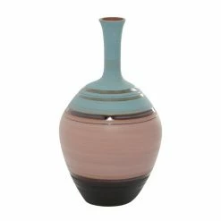 New ✨ Grayson Lane Contemporary Vase - Pink Ceramic - 18-in X 10-in x 10-in ✨