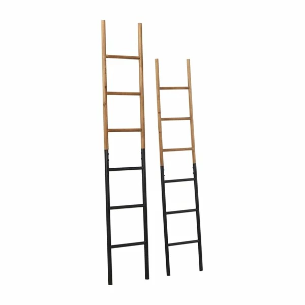 Deals 🤩 Grayson Lane Set of 2 71-in , 62-in Industrial Ladder - Brown - Metal 🎉 5 Deals 🤩 Grayson Lane Set of 2 71-in , 62-in Industrial Ladder - Brown - Metal 🎉 - Image 5