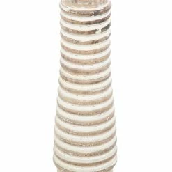 Budget 😍 Grayson Lane 3-Candle Wood Pillar Holder - 12-in 15-in, 18-in 😍 -GRAYSON LANE Sales 2022 330858627 AlternateImage4 l