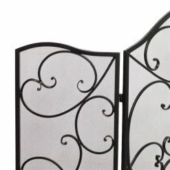 Buy ✨ Grayson Lane Traditional Fireplace Screen - Black Metal - 36-in x 49-in 😉 -GRAYSON LANE Sales 2022 330858628 AlternateImage2 l