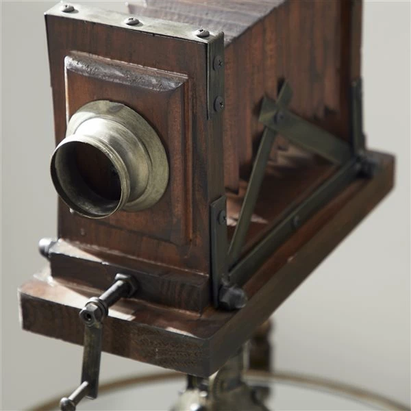 Deals 🌟 Grayson Lane Vintage Camera Sculpture - Brown Wood - 17-in X 11-in 🎁 3 Deals 🌟 Grayson Lane Vintage Camera Sculpture - Brown Wood - 17-in X 11-in 🎁 - Image 3