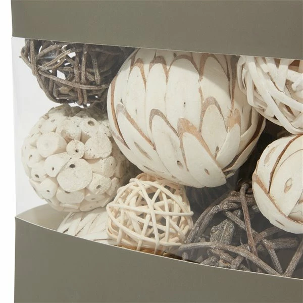 Brand new 🥰 Grayson Lane Natural Decorative Orbs Natural - Brown Wood - 8-in X 7-in 🎁 4 Brand new 🥰 Grayson Lane Natural Decorative Orbs Natural - Brown Wood - 8-in X 7-in 🎁 - Image 4