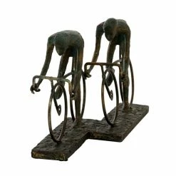 Promo 🔔 Grayson Lane 8-in x 16-in Sculpture Bronze Polystone Cyclists 🎁 -GRAYSON LANE Sales 2022 330858643 AlternateImage4 l