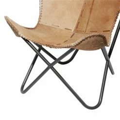 Top 10 ❤️ Grayson Lane Rustic Brown and Cream Butterfly Chair ❤️ -GRAYSON LANE Sales 2022 330858647 AlternateImage3 l