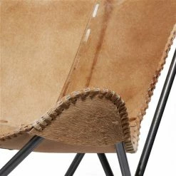Top 10 ❤️ Grayson Lane Rustic Brown and Cream Butterfly Chair ❤️ -GRAYSON LANE Sales 2022 330858647 AlternateImage4 l