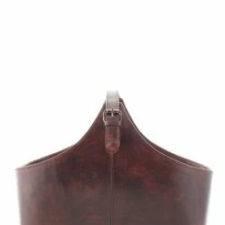 Brand new 🤩 Grayson Lane 14-in x 16-in x 8-in Rustic Magazine Rack Holder - Brown Leather 🎁 -GRAYSON LANE Sales 2022 330858649 AlternateImage3 l