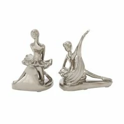 Best Pirce ❤️ Grayson Lane 6-in x 7-in Silver Glam Dancer Sculpture Porcelain - Set of 2 🌟 -GRAYSON LANE Sales 2022 330858651 AlternateImage3 l
