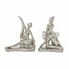 Best Pirce ❤️ Grayson Lane 6-in x 7-in Silver Glam Dancer Sculpture Porcelain - Set of 2 🌟