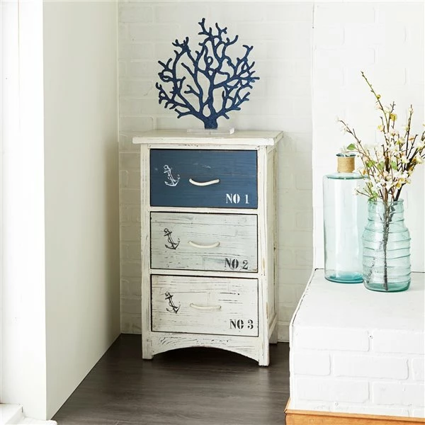 Hot Sale β€οΈ Grayson Lane Coastal White 3-Drawer Accent Chest π 2 Hot Sale β€οΈ Grayson Lane Coastal White 3-Drawer Accent Chest π - Image 2