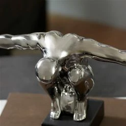 Promo 🤩 Grayson Lane 8-in x 17-in Traditional Sculpture Silver Porcelain Man 💯 -GRAYSON LANE Sales 2022 330858653 AlternateImage2 l