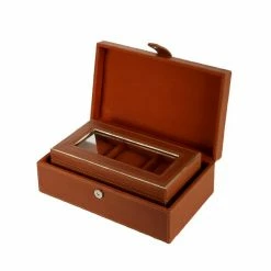 Outlet ⌛ Grayson Lane Box Brown Leather - Set of 2 🔔 -GRAYSON LANE Sales 2022 330858655 AlternateImage5 l