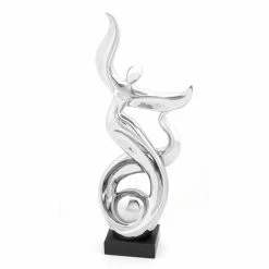 Best deal π Grayson Lane 25-in x 10-in Modern Sculpture Silver Ceramic Abstract π