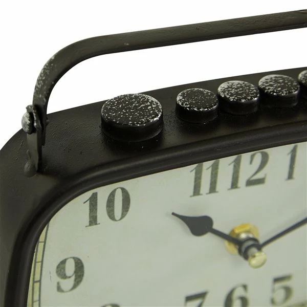 New ⌛ Grayson Lane Brown Analogue Rectangle Tabletop Standard Clock - Set of 2 😉 3 New ⌛ Grayson Lane Brown Analogue Rectangle Tabletop Standard Clock - Set of 2 😉 - Image 3