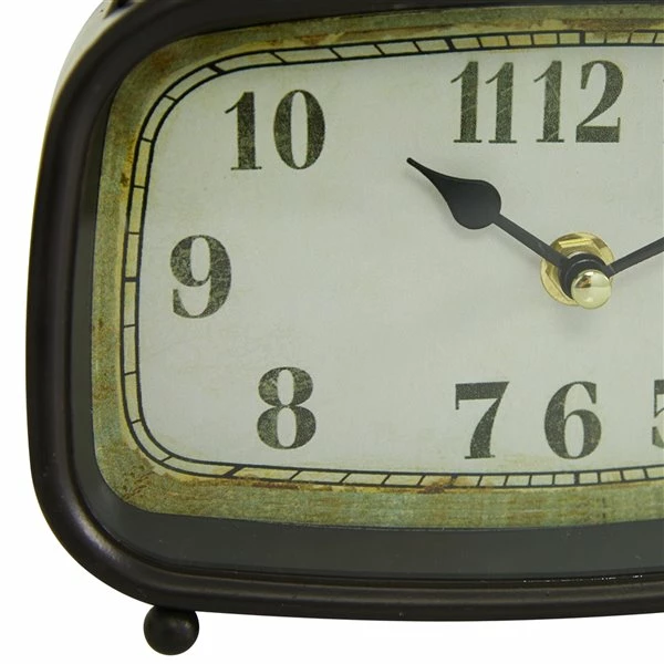 New ⌛ Grayson Lane Brown Analogue Rectangle Tabletop Standard Clock - Set of 2 😉 4 New ⌛ Grayson Lane Brown Analogue Rectangle Tabletop Standard Clock - Set of 2 😉 - Image 4