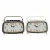 New ⌛ Grayson Lane Brown Analogue Rectangle Tabletop Standard Clock - Set of 2 😉