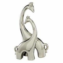 Flash Sale 🎉 Grayson Lane 15-in x 11-in Contemporary Sculpture Silver Ceramic Giraffe 😍