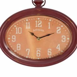 New 😍 Grayson Lane Multiple Colours Analogue Oval Wall Standard Clock - Set of 4 😉 -GRAYSON LANE Sales 2022 330858661 AlternateImage3 l