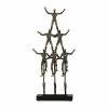 Buy 🎁 Grayson Lane 20-in x 9-in Contemporary Sculpture Bronze Polystone 🌟
