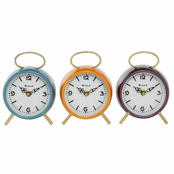 Cheapest 🎁 Grayson Lane Multiple Colours Analogue Round Tabletop Clock - Set of 3 🔥 1 Cheapest 🎁 Grayson Lane Multiple Colours Analogue Round Tabletop Clock - Set of 3 🔥