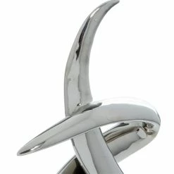 Discount 💯 Grayson Lane 22-in x 10-in Modern Sculpture Silver Ceramic Abstract 🛒 -GRAYSON LANE Sales 2022 330858666 AlternateImage2 l