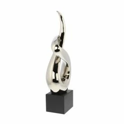 Discount 💯 Grayson Lane 22-in x 10-in Modern Sculpture Silver Ceramic Abstract 🛒 -GRAYSON LANE Sales 2022 330858666 AlternateImage3 l