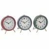 Flash Sale 🧨 Grayson Lane Multiple Colours Analogue Round Tabletop Standard Clock - Set of 3 👏
