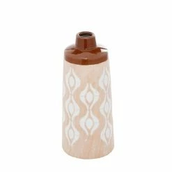 Budget ✨ Grayson Lane 12-in x 5-in x 5In. Traditional Vase Tan Porcelain 🎁 -GRAYSON LANE Sales 2022 330858672 AlternateImage4 l