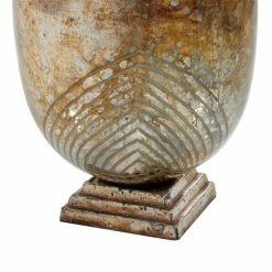 Buy 😀 Grayson Lane 1 Candle Gold Glass Pillar Rustic Candle Holder 🤩 -GRAYSON LANE Sales 2022 330858675 AlternateImage3 l