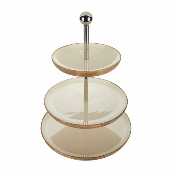 Cheapest 👏 Grayson Lane 14-in x 20-in Contemporary Tray Brown Wood 💯 4 Cheapest 👏 Grayson Lane 14-in x 20-in Contemporary Tray Brown Wood 💯 - Image 4