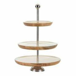 Cheapest 👏 Grayson Lane 14-in x 20-in Contemporary Tray Brown Wood 💯