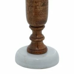 Best Sale ✨ Grayson Lane 2 Candle Brown Wood Pillar Contemporary Candle Holder - Set of 2 🌟 -GRAYSON LANE Sales 2022 330858700 AlternateImage3 l