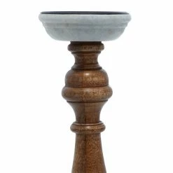 Best Sale ✨ Grayson Lane 2 Candle Brown Wood Pillar Contemporary Candle Holder - Set of 2 🌟 -GRAYSON LANE Sales 2022 330858700 AlternateImage4 l