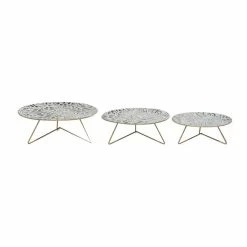Top 10 😍 Grayson Lane 11-in x 12-in White Metal Farmhouse Cake Stand - Set of 3 🎁 -GRAYSON LANE Sales 2022 330858705 AlternateImage4 l
