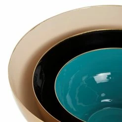 Budget 🥰 Grayson Lane Contemporary Decorative Bowl Multicoloured Metal - Set of 3 🔔 -GRAYSON LANE Sales 2022 330858712 AlternateImage2 l