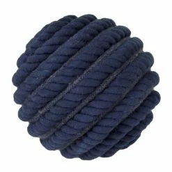 Budget ❤️ Grayson Lane 4-in x 4-in Coastal Decorative Orbs Blue Cotton - Set of 4 🎉 -GRAYSON LANE Sales 2022 330858713 AlternateImage2 l