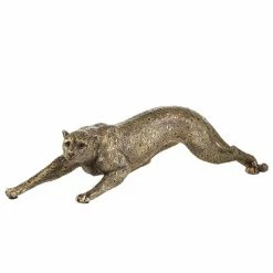 Wholesale ๐ Grayson Lane 5-in x 20-in Contemporary Sculpture Gold Polystone Leopard โค๏ธ