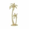 Outlet 🌟 Grayson Lane 16-in x 7-in Coastal Palm Tree Sculpture Gold Polyresin ❤️