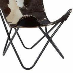 Discount 🔔 Grayson Lane Rustic Dark Brown and Cream Butterfly Chair 😀 -GRAYSON LANE Sales 2022 330858754 AlternateImage3 l