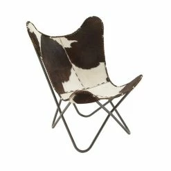 Discount 🔔 Grayson Lane Rustic Dark Brown and Cream Butterfly Chair 😀 -GRAYSON LANE Sales 2022 330858754 AlternateImage5 l