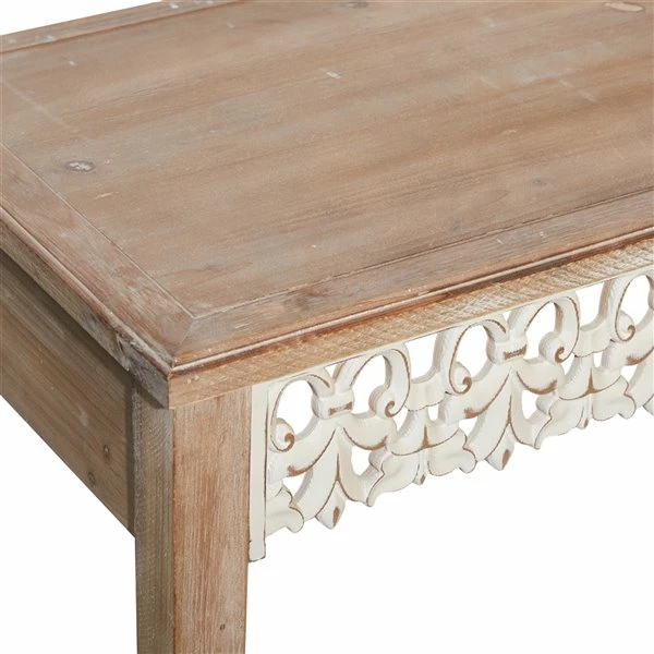 Promo ๐ฅฐ Grayson Lane 32-in x 40-in Wood Farmhouse Console Table - Brown ๐ 3 Promo ๐ฅฐ Grayson Lane 32-in x 40-in Wood Farmhouse Console Table - Brown ๐ - Image 3