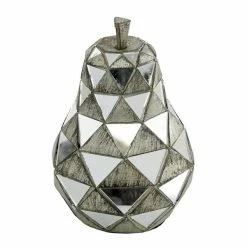 Wholesale 🎁 Grayson Lane Contemporary Fruit Sculpture Silver Polystone - Set of 3 👏 -GRAYSON LANE Sales 2022 330858762 AlternateImage4 l